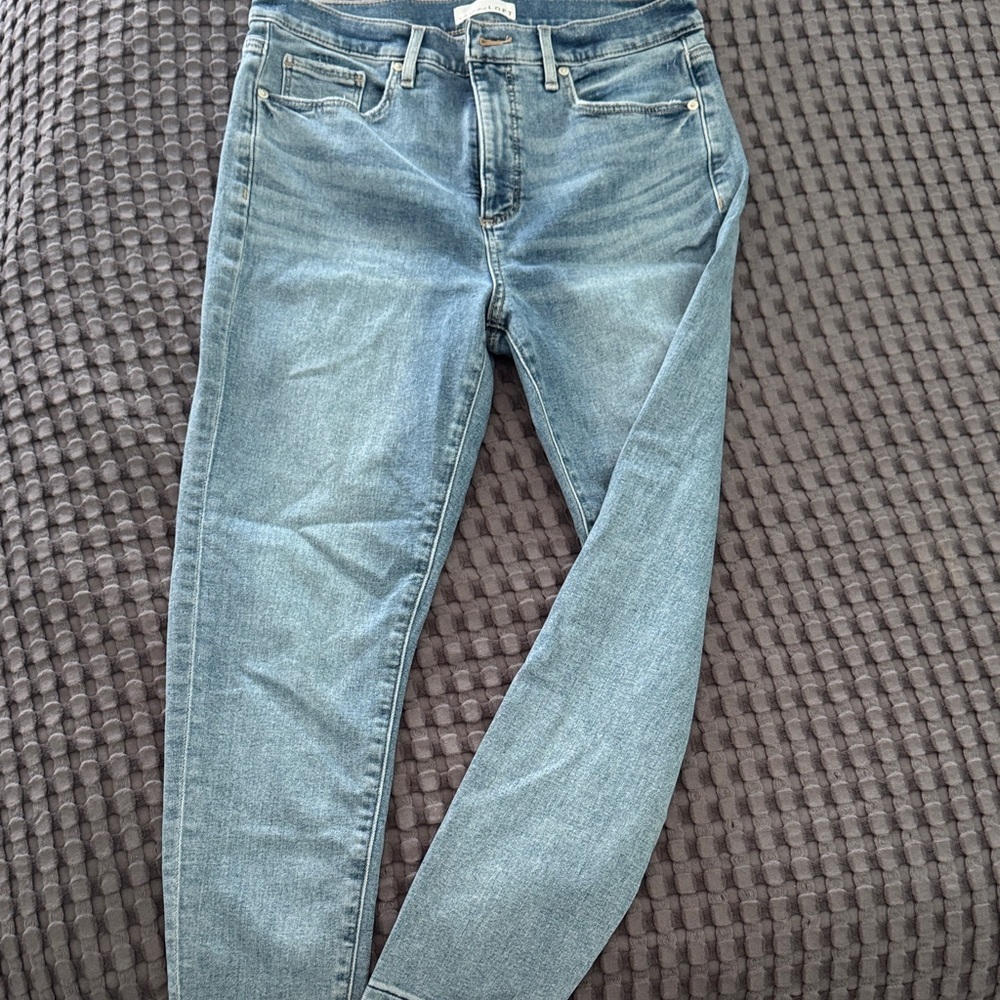 Loft High-WaistedSkinny Denim with Frayed Bottoms size 29 (8)NWOT